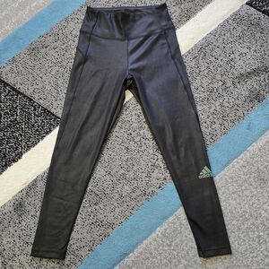 Adidas women's zoe saldana high waisted aeroready shine leggings,  S, EUC